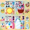 36 Pcs 9"x6" Summer Scene Make a face Stickers for Kids, Make Your Own Summer Sticker Sheets, Party Favors Kids Crafts, Goodie Bags Stuffers, Classroom Rewards